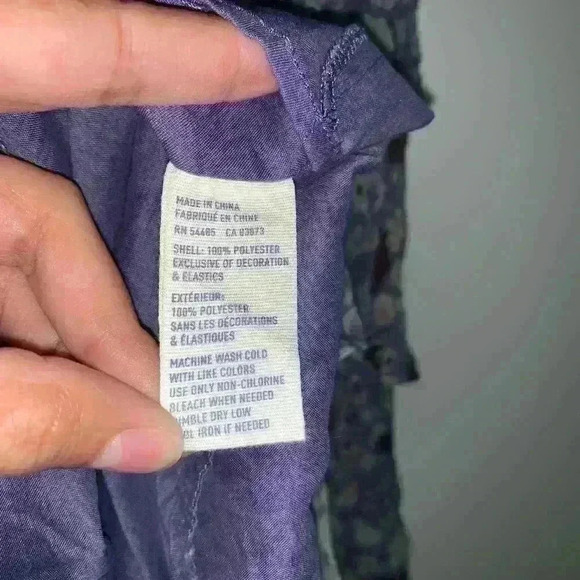 AEO Ruffle Dress Mini Purple 00 - Picture 4 of 4